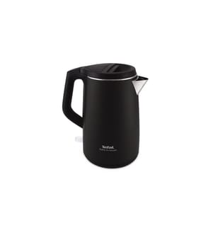 TEFAL - Bouilloire Safe to touch 1.5 l, Noir/Argenté
