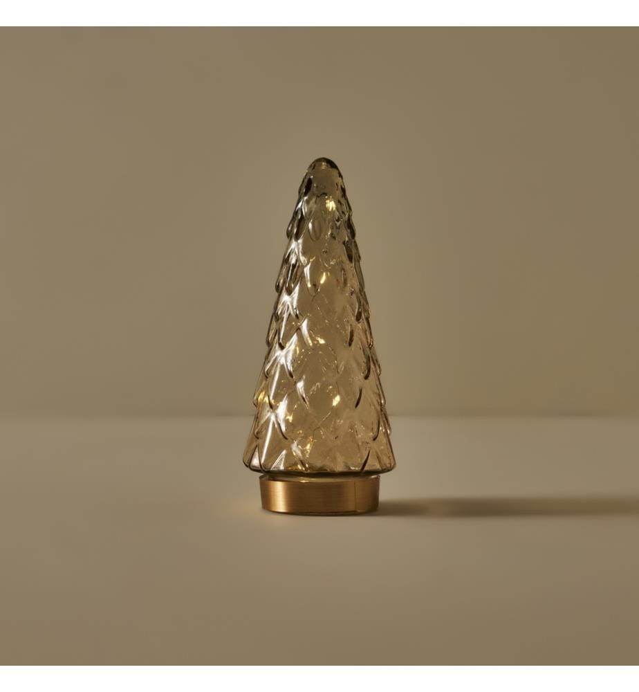 LED-Leuchte Pine Tree 10,5x10,5x2,4 cm - Gold