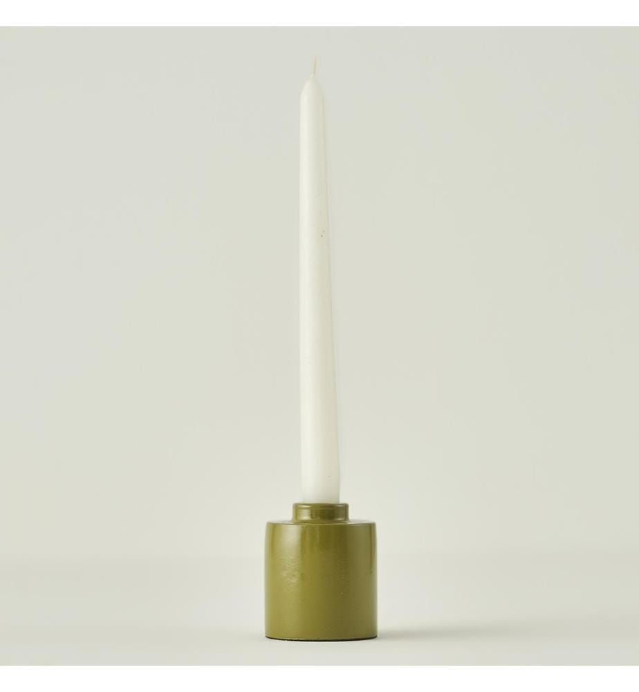 Kerzenhalter Adella 6,5x6,5x7,5 cm - Grün