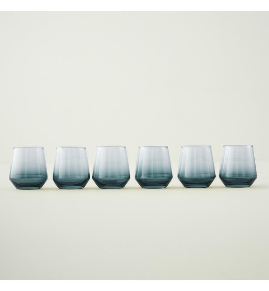 Wassergläser 6 Stück 115 cc - Blau