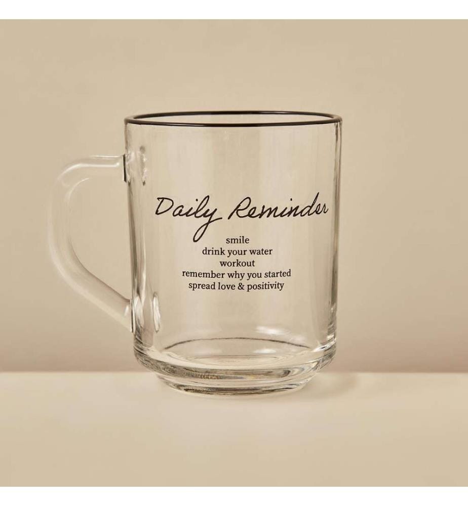 Tasse à rappel quotidien - Noir
