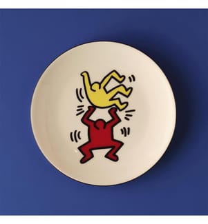 Keith Haring Doppelter Nudelteller - Multicolor
