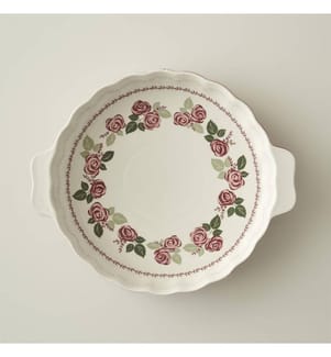 Ofenschale aus Porzellan Rose - Rose
