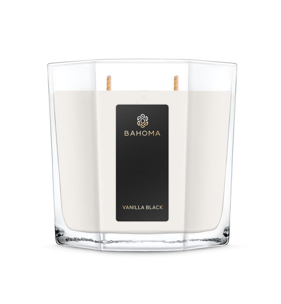 400g - Scented Candle Vanilla Black, Candle in Bag