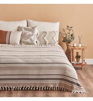 Bettüberwurf Linea 160x220 cm - Beige