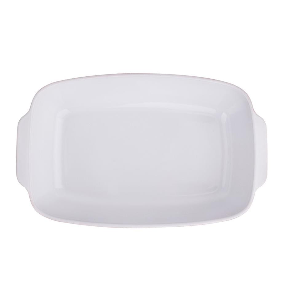 Lot de 2 Plats en Grès Arc-en-Ciel (Rouge 32,5 x 20,5 x 7,5cm + Bleu 20 x 13 x 6cm)