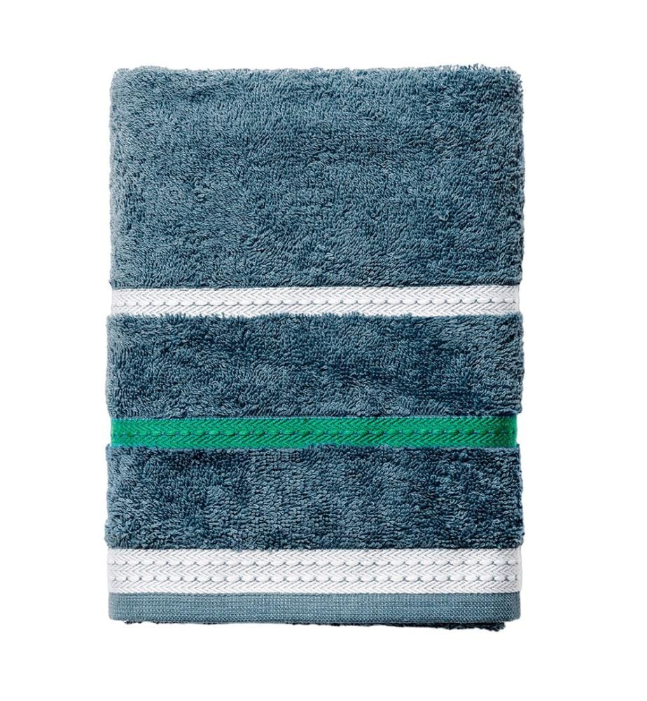 Towel 50 x 90cm 450Gsm Dark Blue Stripes