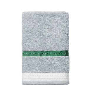 Asciugamano 30 x 50 cm 450g/m², grigio con strisce neutre