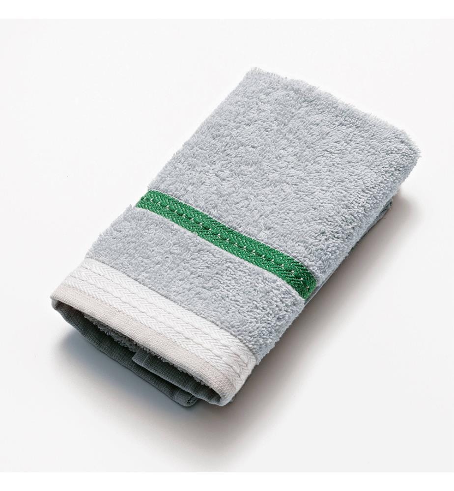 Towel 30 x 50cm 450g/m², Grey with Neutral Stripes