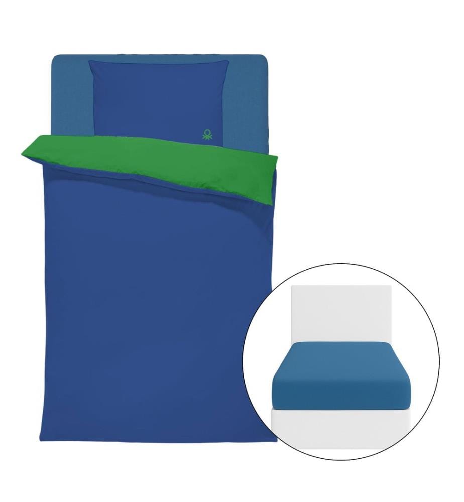 90 cm Set di biancheria da letto - Arc-en-Ciel Vert et Bleu