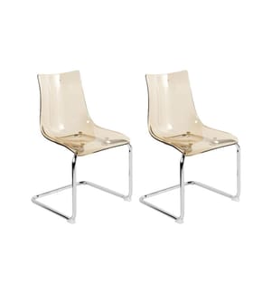 Lot de 2 chaises de salle à manger MARSHALL Orange
