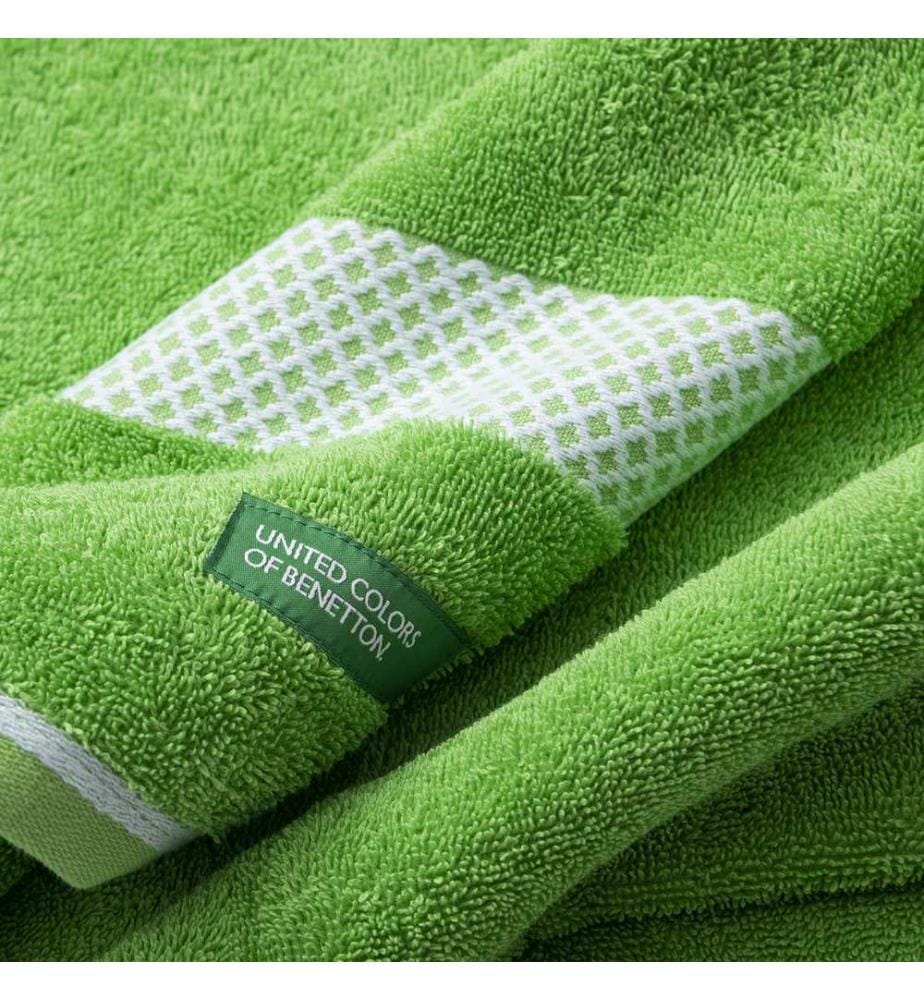 Benetton Summer green Hand Towel 50x90cm 450Gsm with Jacquard Border