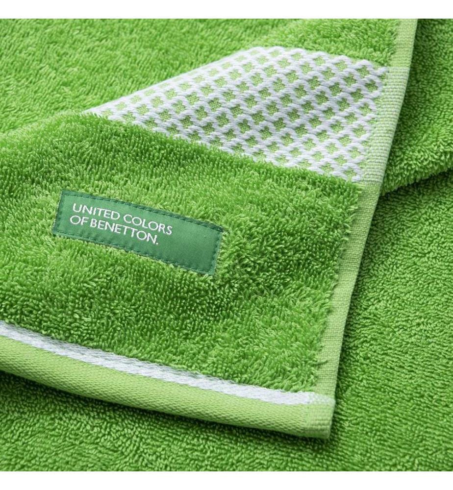 Benetton Summer green Hand Towel 50x90cm 450Gsm with Jacquard Border