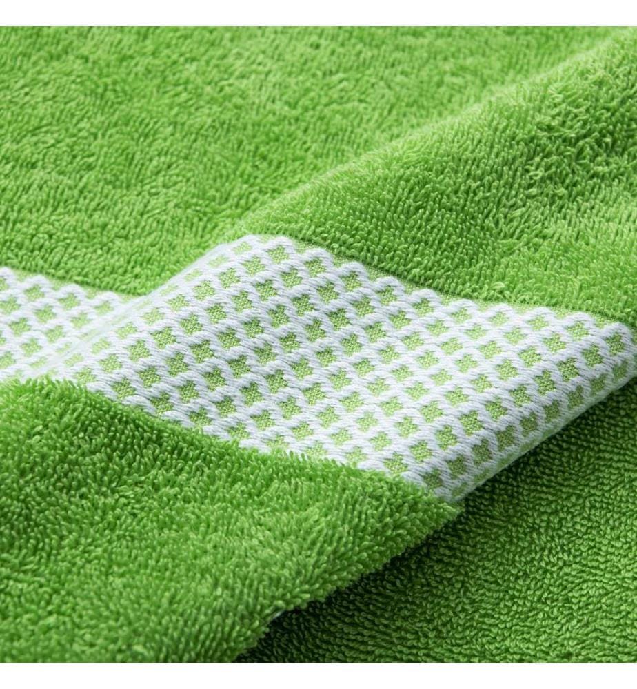 Benetton Summer green Hand Towel 50x90cm 450Gsm with Jacquard Border