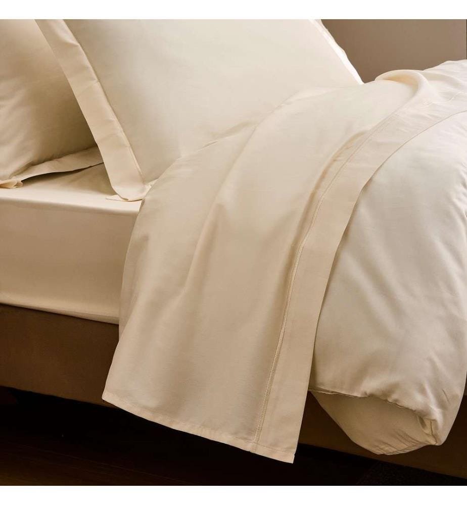 Federa in cotone sateen Prestige 50 x 70 - Crema