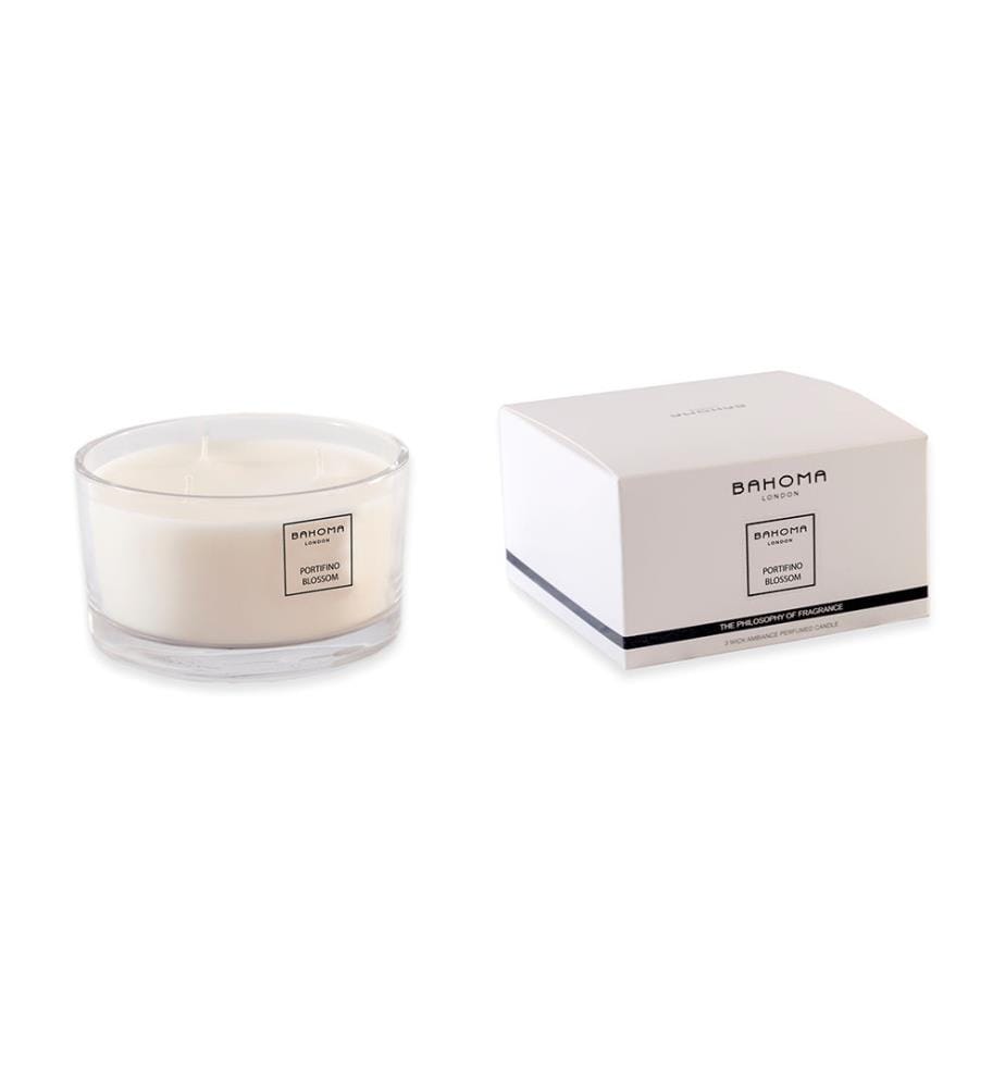 400g - Candela Profumata White Space Fioritura di Portofino