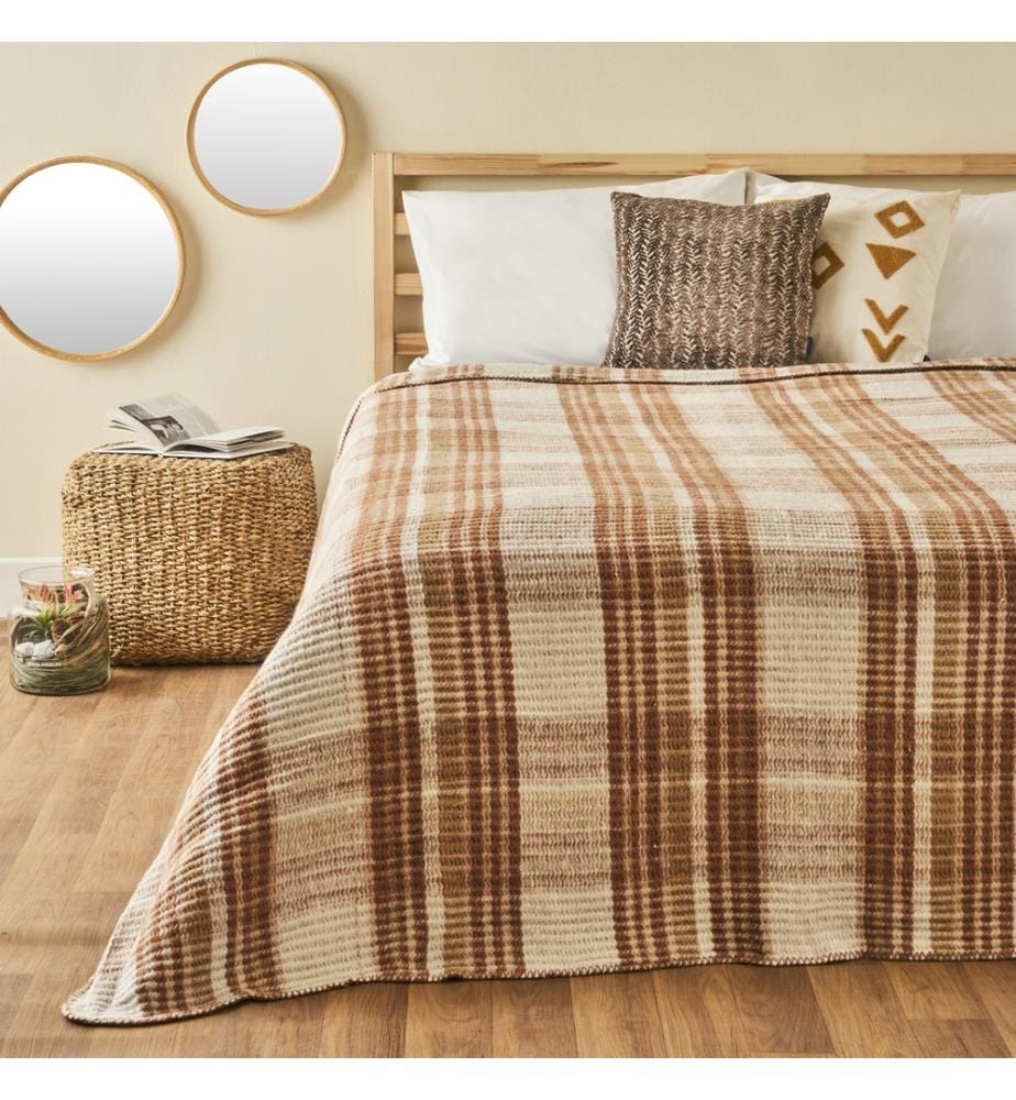 Coperta singola Noah 150x200 cm - Marrone