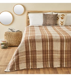 Coperta singola Noah 150x200 cm - Marrone