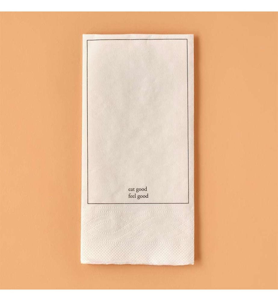 Lot de 25 serviettes Good 33 x 33 cm - Blanc