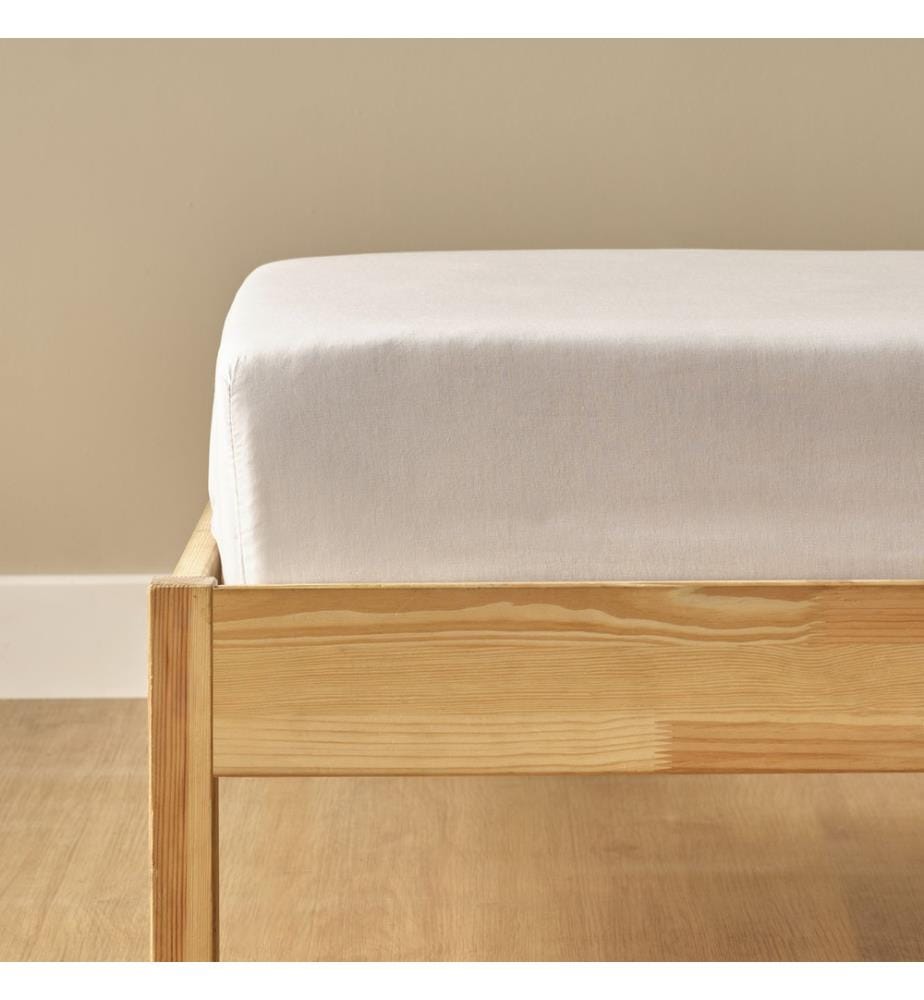 Fitted Sheet Basic double 160x200x35 cm - White