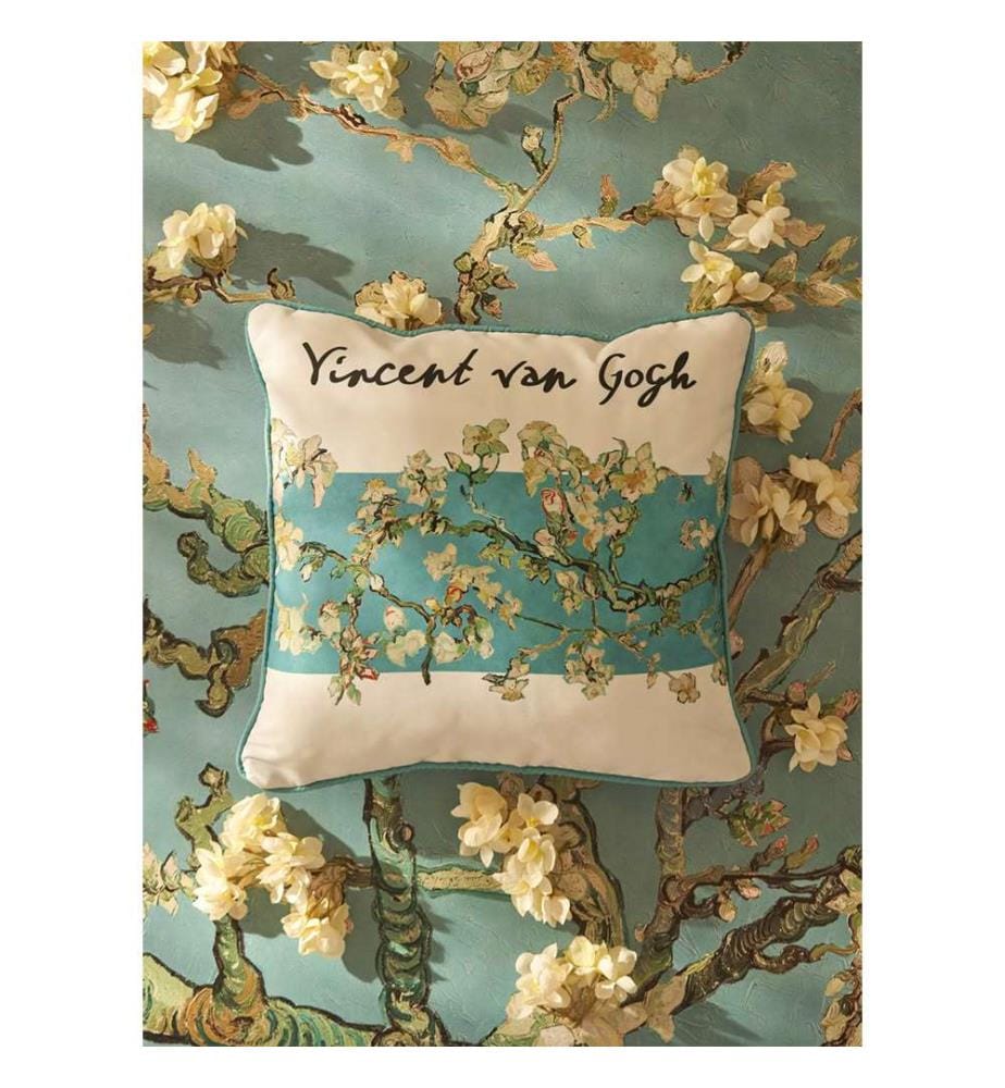 Cuscino stampato 43 x 43 cm - Turchese