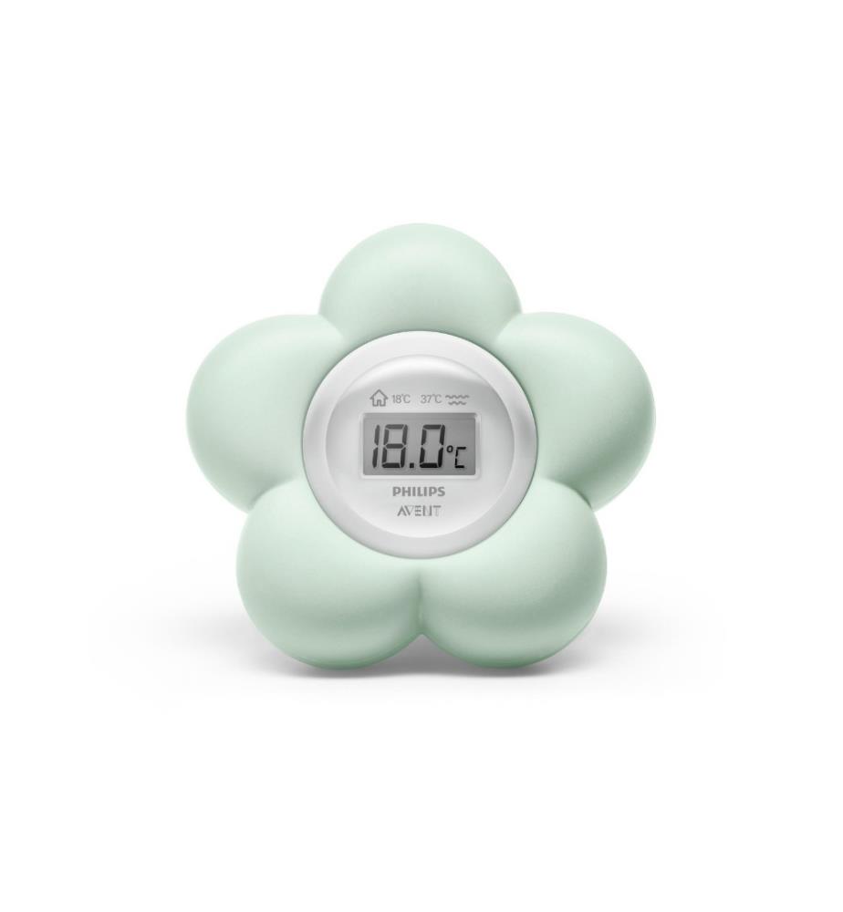 PHILIPS AVENT - Thermomètre de bain & Thermomètre d'ambiance 2 en 1 turquoise