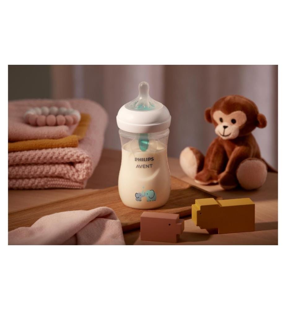 PHILIPS AVENT - Trinkflasche Natural Response Elefanten 260 ml