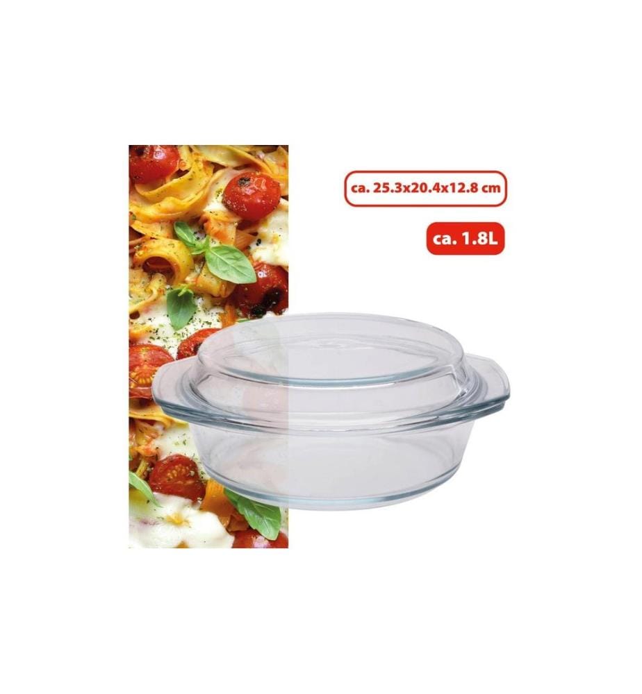alpina Auflaufform 1.8 l Oval, Transparent