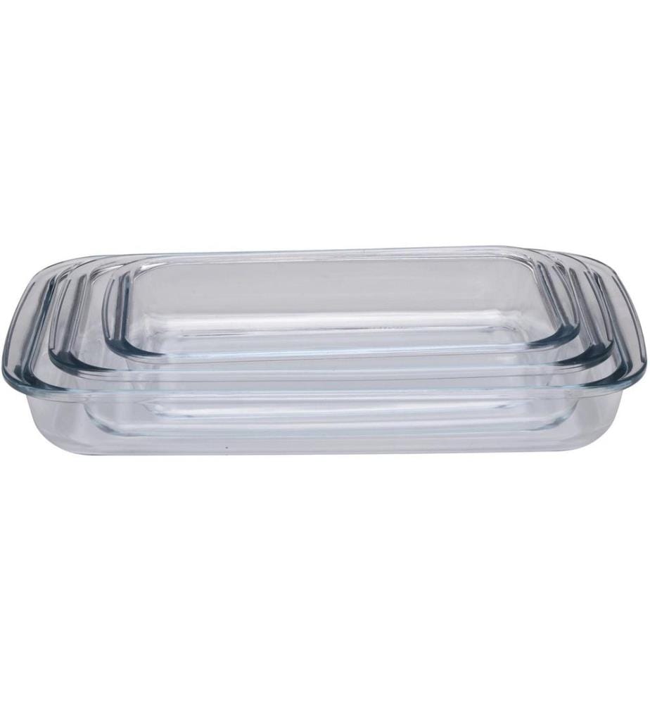alpina Auflaufform-Set Eckig, Transparent