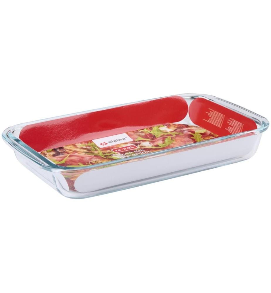 alpina Auflaufform 2.2 l Eckig, Transparent