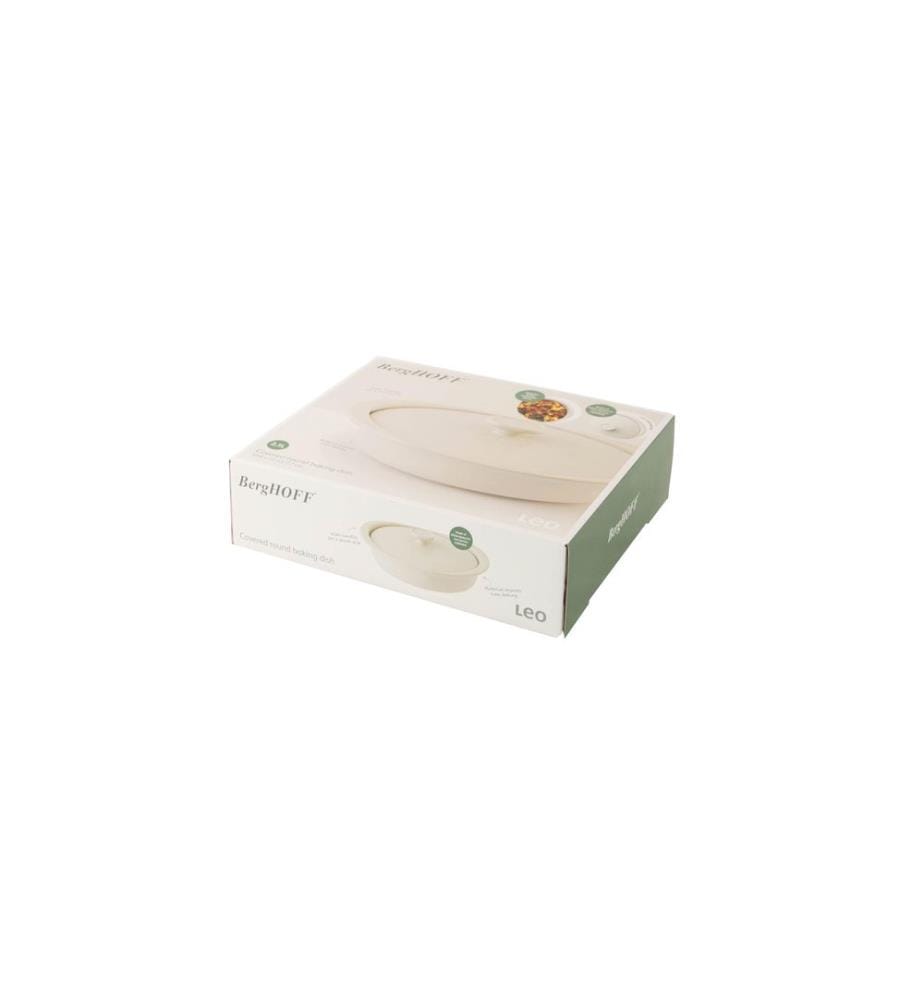 BergHOFF Auflaufform mit Deckel Leo Balance MM Rund, Beige