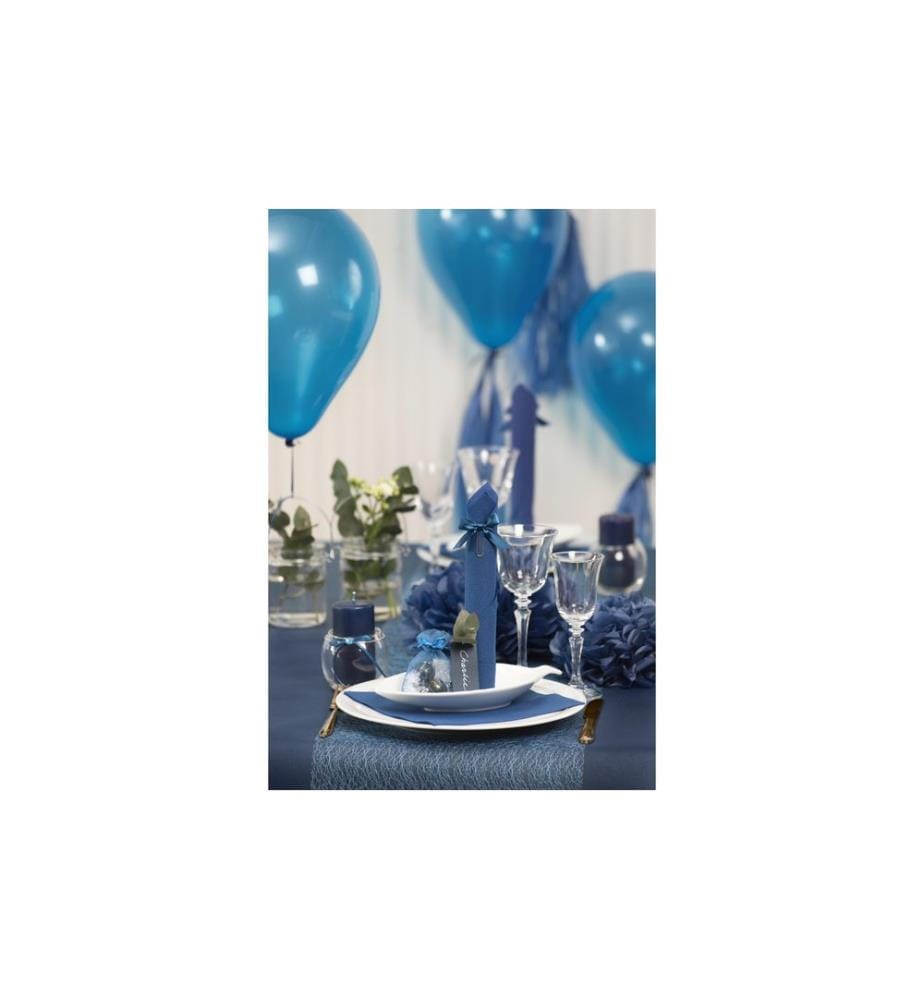 Creativ Company Organzabeutel Organza 7 x 10 cm Blau, 10 Stück