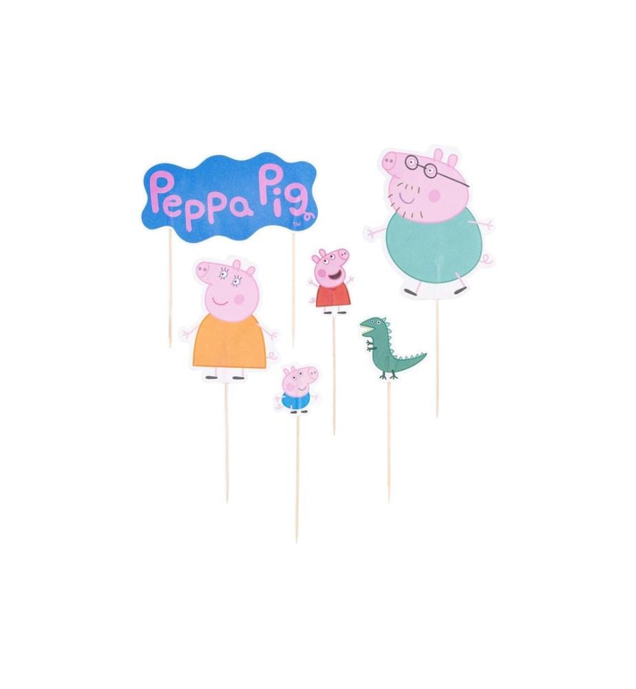 Dr.Oetker Kuchen-Topper Peppa Pig 12 Stück, Mehrfarbig
