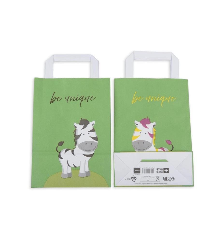 Sac cadeau ELCO Color Animal Zèbre 18 x 8 x 26 cm, 50 pièces