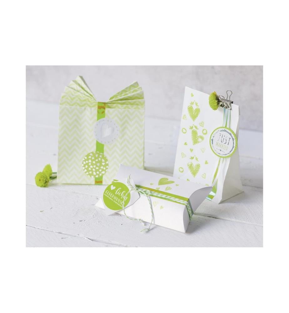 Sac cadeau Heyda 12 pièces Vert