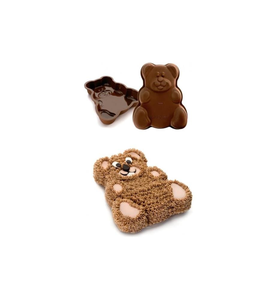 Ibili Moule à gâteau décoré Ours Teddy, 26 x 24 x 5.5 cm