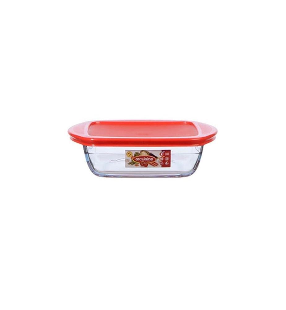 International Cookware Plat à gratin 20 x 17 cm Carré, Transparent