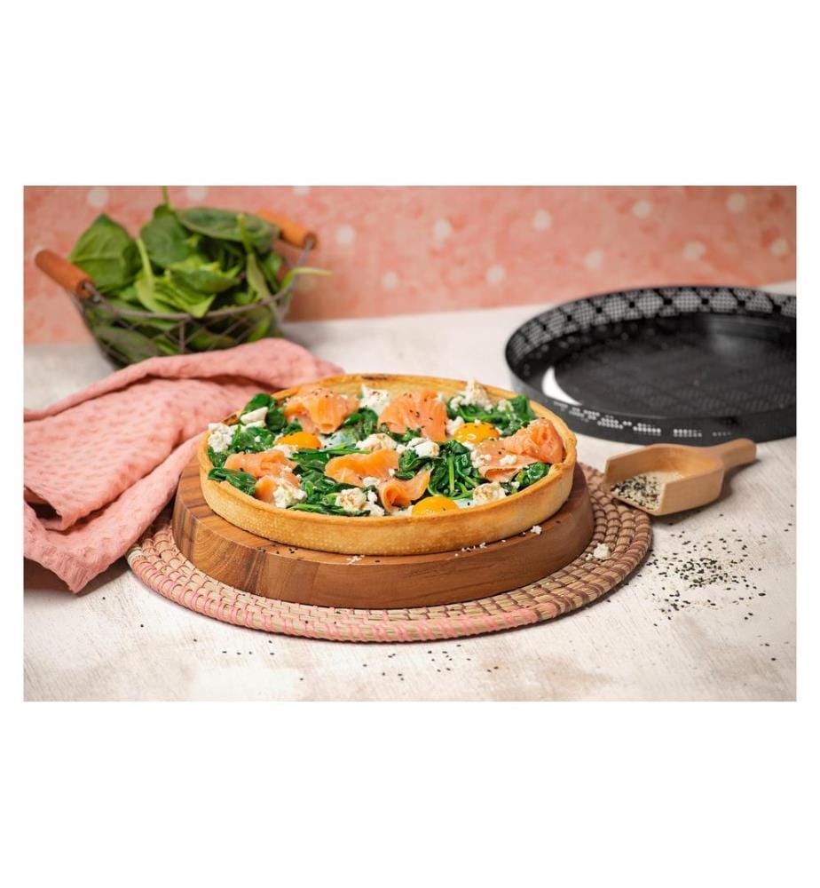 Kaiser moule à pizza 28 cm, noir