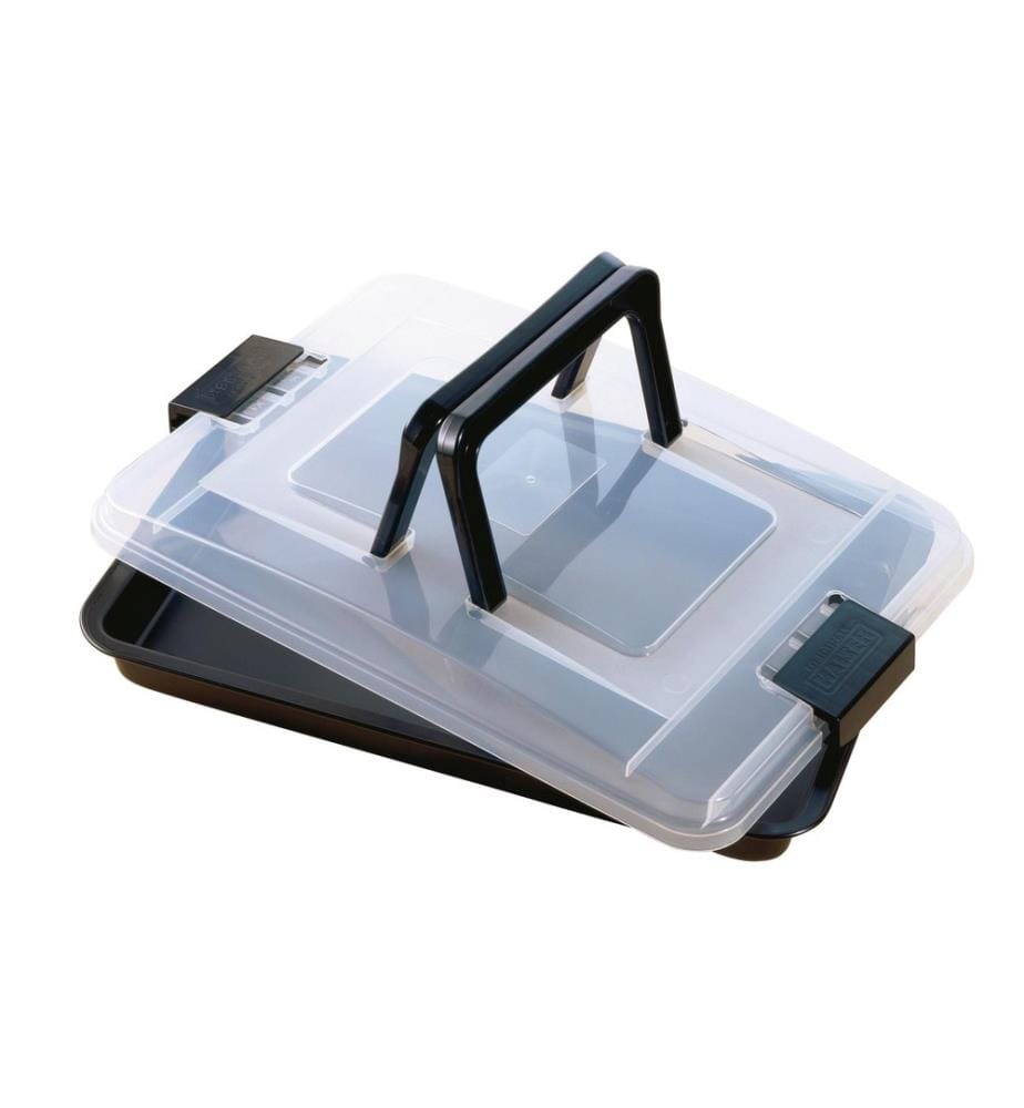 Kaiser Auflaufform Eckig, Transparent/Schwarz