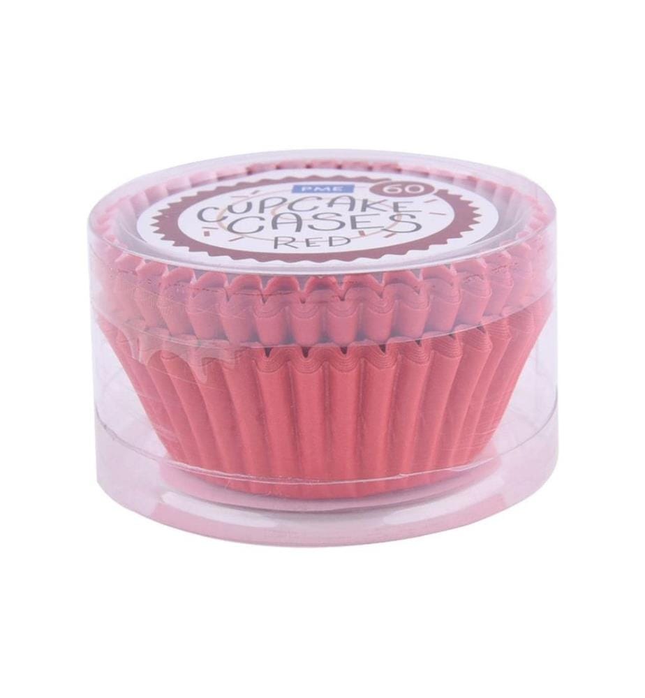 PME Cupcake Backform Rot, 60 Stück