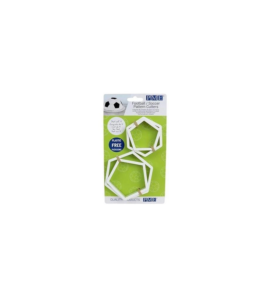 PME Guetzli-Ausstecher-Set Fussball, 4-teilig