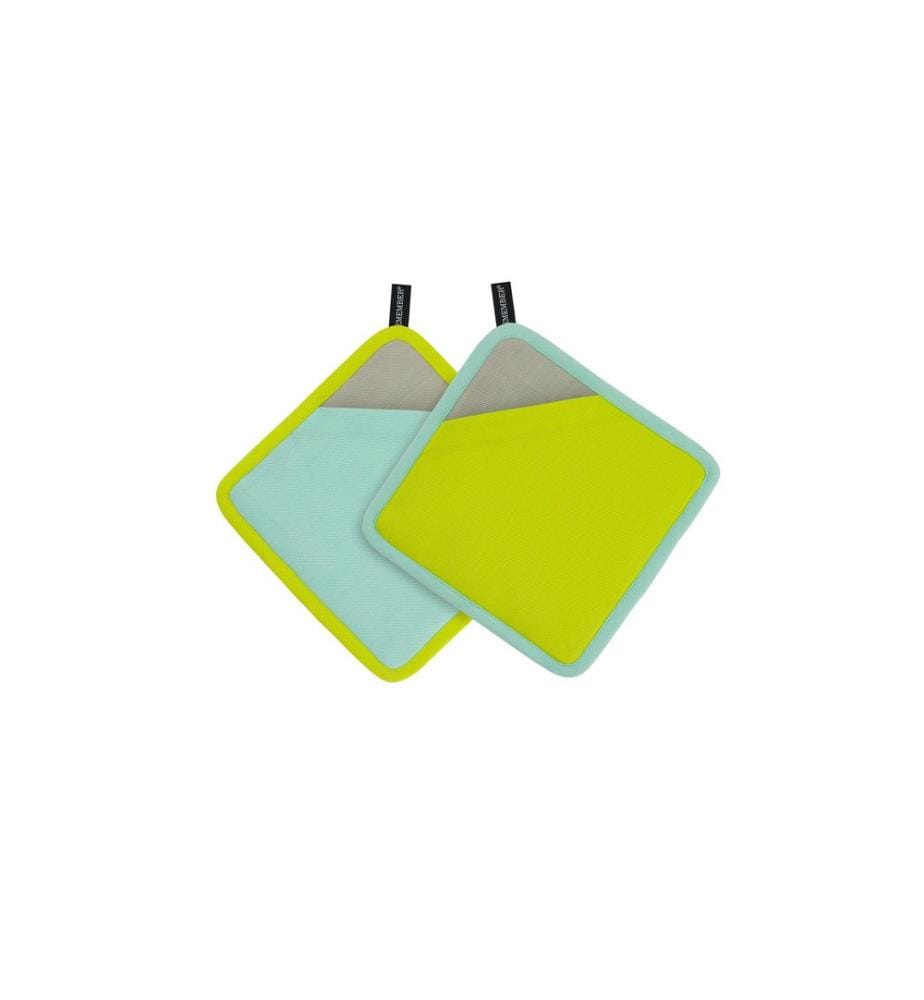 Remember Topflappen Lemon Grau/Lime Green Metallic/Mint