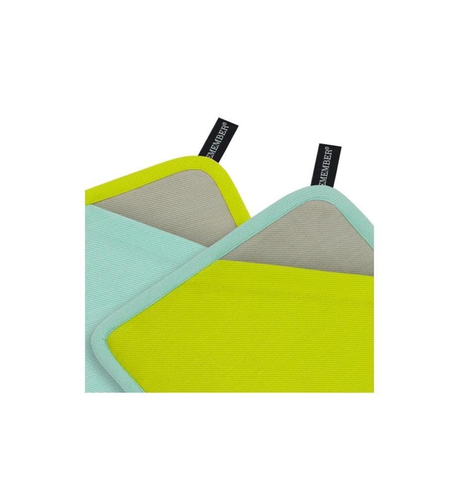 Remember Topflappen Lemon Grau/Lime Green Metallic/Mint