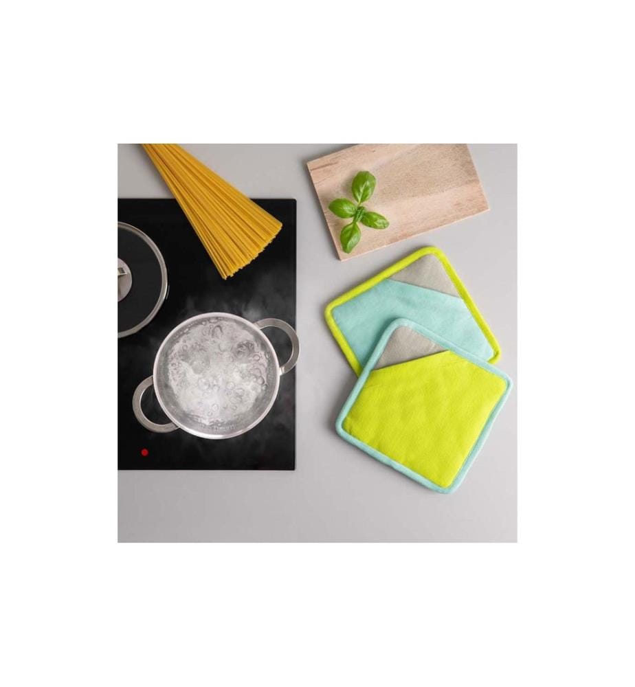 Remember Topflappen Lemon Grau/Lime Green Metallic/Mint