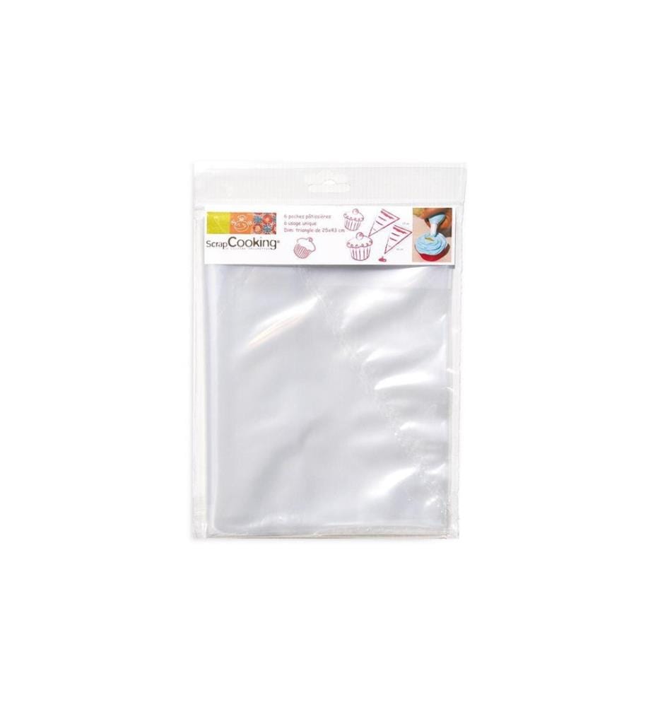 ScrapCooking Poche à douille jetable, 6 pièces