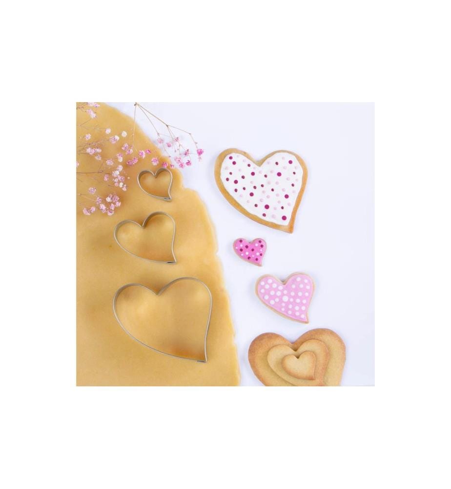Emporte-pièce à biscuits Städter Amour, set de 3 pièces