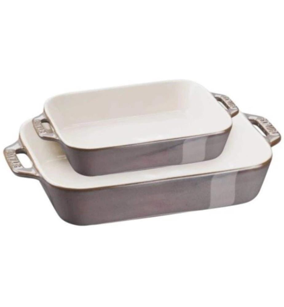 Set de plats à gratin Staub Carré, Gris