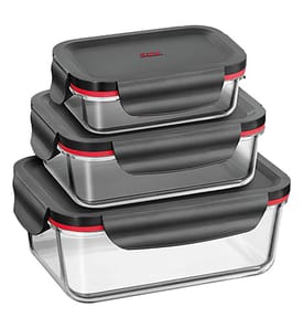 Lot de 3 boîtes de conservation 0,25 L / 0,75 L / 1,4 L