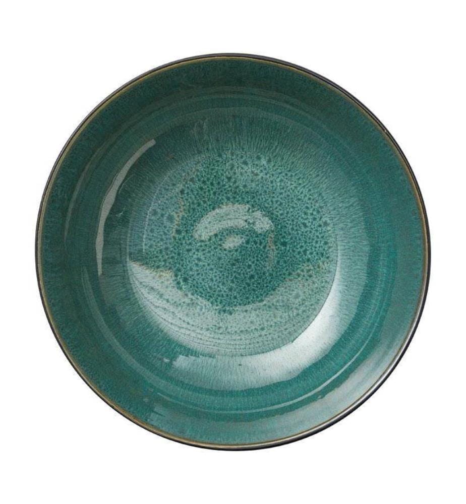 Salatschüssel 30 cm, Dunkelgrün/Schwarz