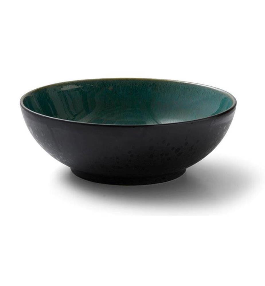 Salatschüssel 30 cm, Dunkelgrün/Schwarz